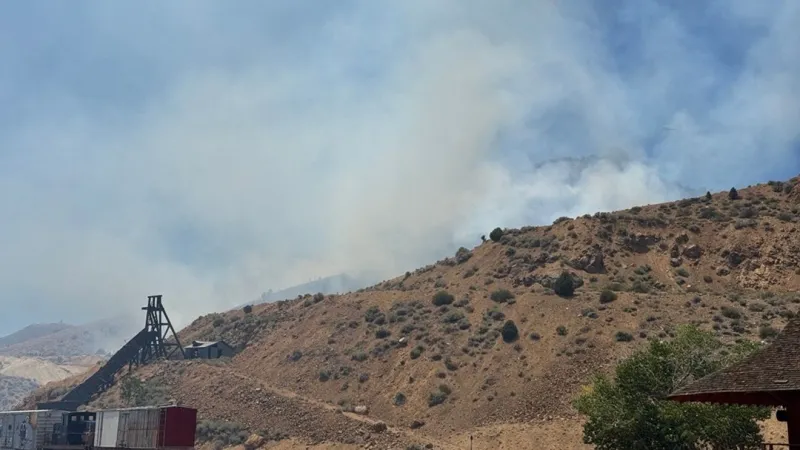 Wildland fire burns near Gold Hill, no structures threatened