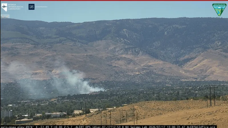 Fire breaks out in West Reno near S. McCarran Boulevard
