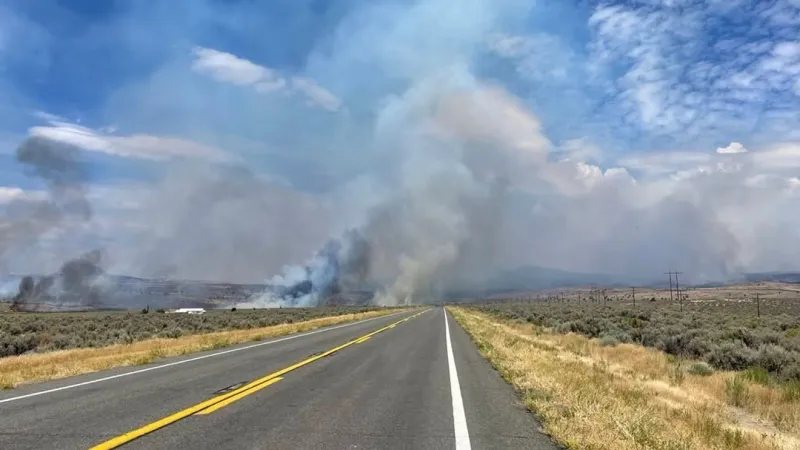Biscar Fire crosses into Nevada at 40,000 acres, prompts evacuations