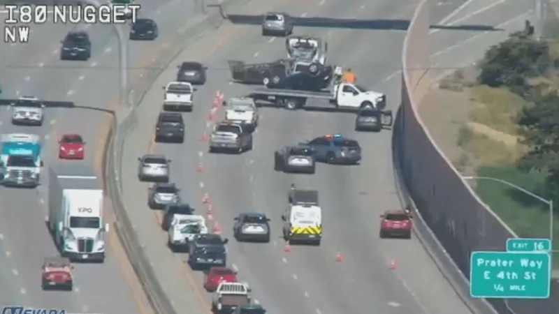 NHP responds to multi-vehicle crash, lanes blocked on I-80 west