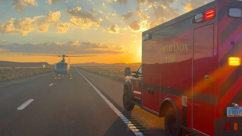 Three hurt in rollover crash on I-80 near Fernley; two taken to hospital