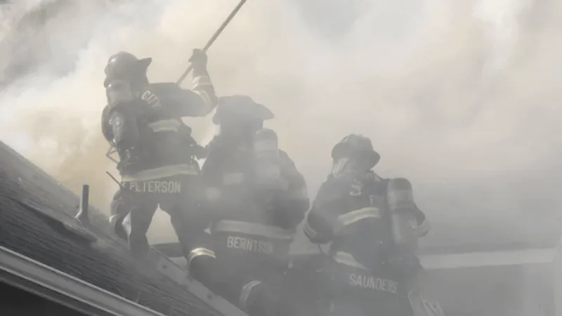 Carson City structure fire under investigation as firefighters clear the scene