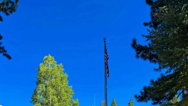 36-year-old arrested after trying to burn American flag outside South Lake Tahoe PD