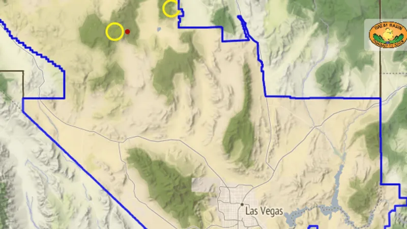 19,000-acre Mouse Meadow Fire in Nye County restricted zone, 0% contained