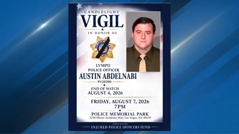 Candlelight vigil to honor fallen LVMPD officer on Friday