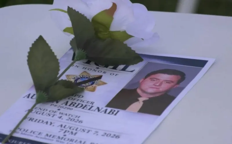 Vigil honors slain Las Vegas officer - WATCH LIVE