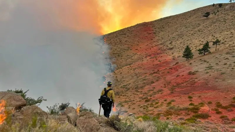 Bug and Fred Mountain fires merge along CA-Nevada border; combined blaze tops 40,304 acres