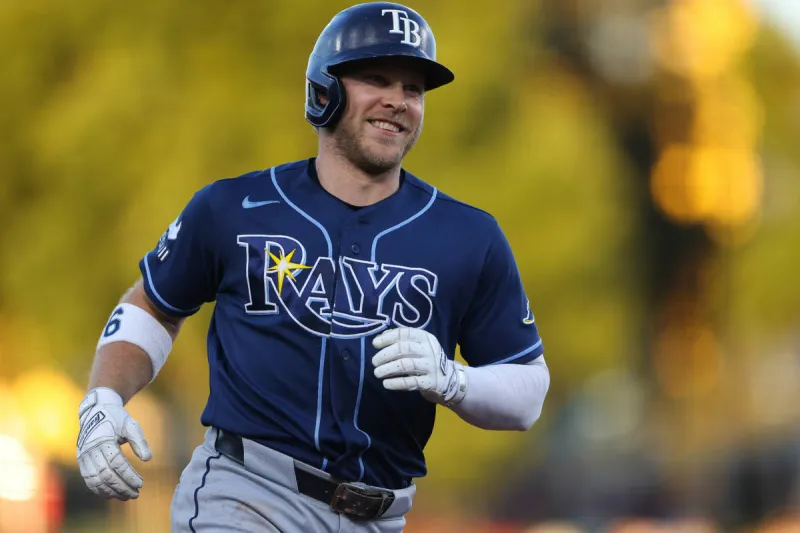 Rays beat A's 12-4, Walls HRs from both sides of the plate