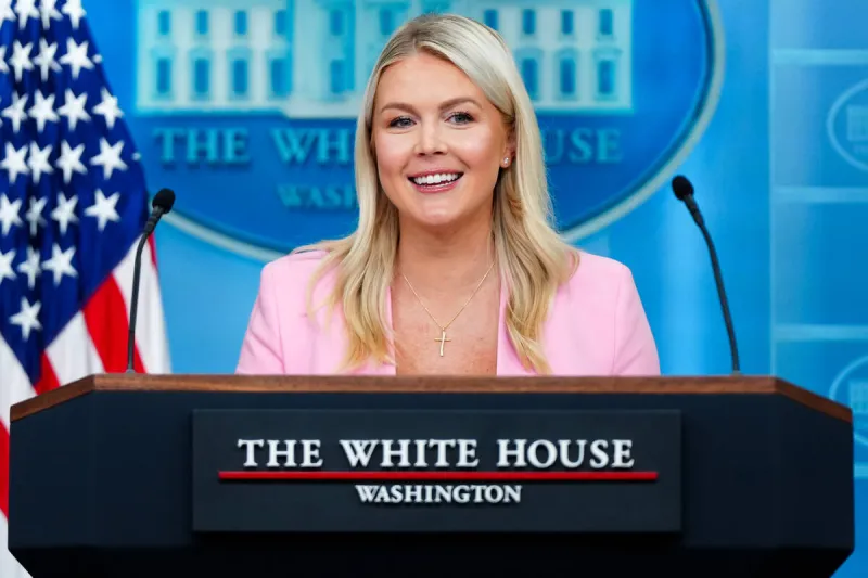 White House press secretary Karoline Leavitt, youngest to hold role, to leave at month's end