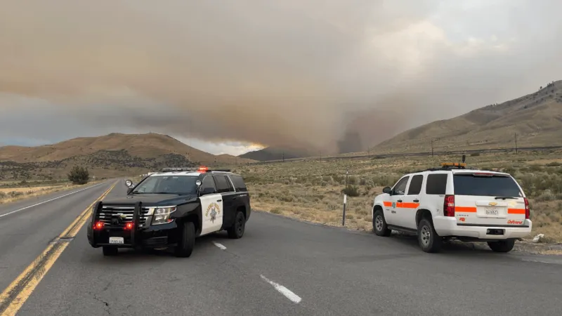 U.S. 395 closed both ways between Nevada state line and South Constantia Road