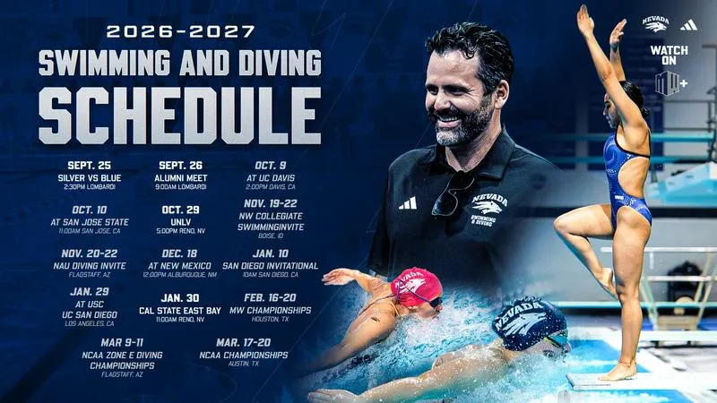 Nevada Swimming and Diving announce 2026-27 campaign