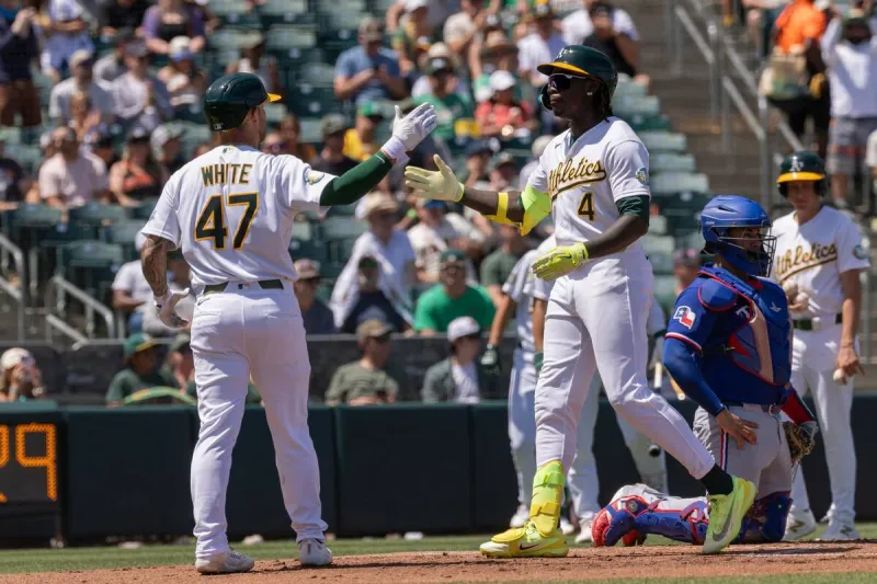 Gelof, Butler each hit 2-run homers to lead Athletics over Rangers