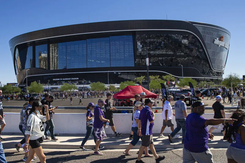 Raiders looking to build $158M Allegiant Stadium Hacienda plaza platform