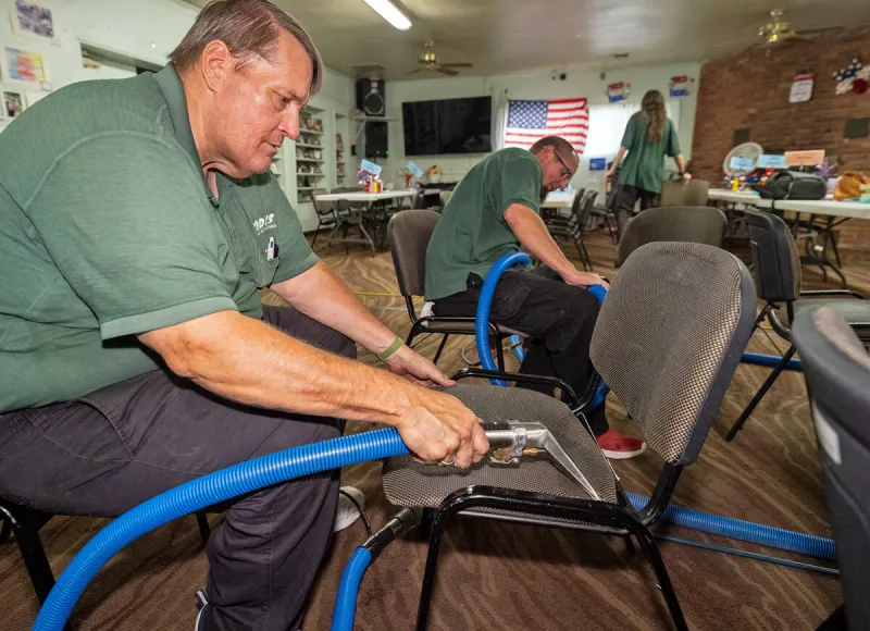 Pahrump Senior Center seating gets a sprucing up