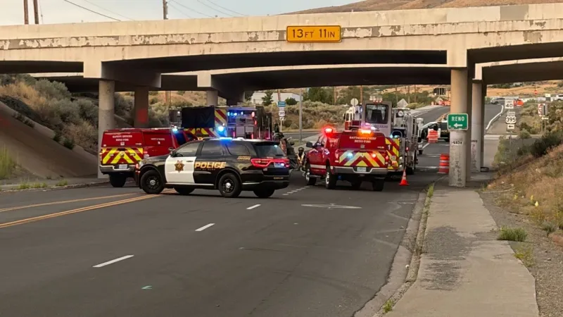 Stead Blvd. closed under US-395 after deadly crash