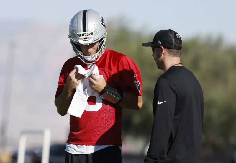 Raiders' Kubiak: Mendoza will improve through reps