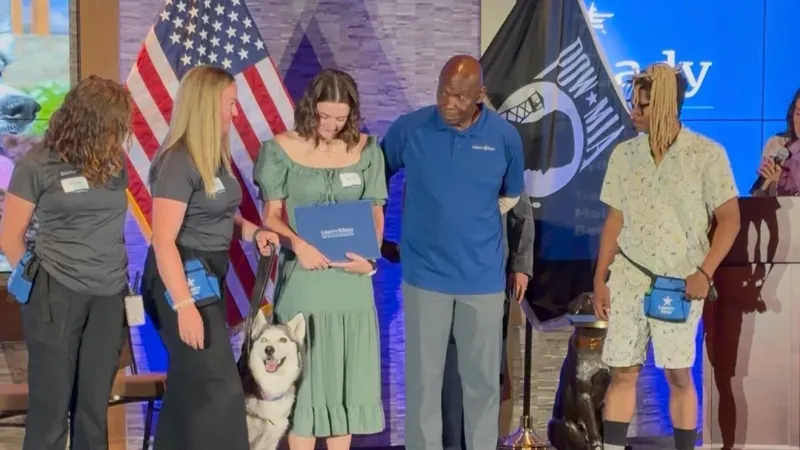 Liberty Dogs hosts inaugural leash passing ceremony at new South Reno campus