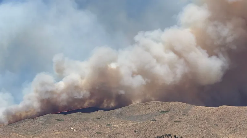 Hawk Fire burning near Verdi, evacuations in place