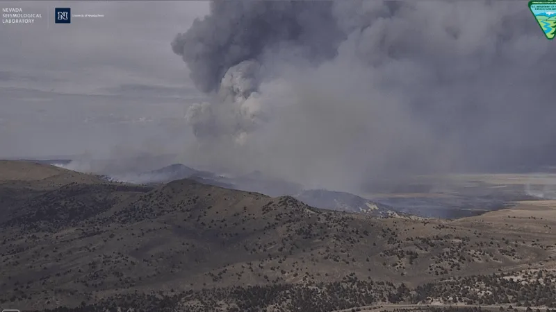 Crews battle 2,500-acre S-1 Fire near Vya, evacuation and road closures in place