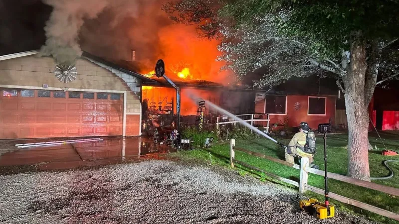 Fire engulfs home on Judy Street; residents escape safely