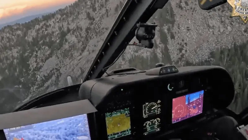 Injured hiker rescued by Placer County Sheriff's Office helicopter at Needle Lake