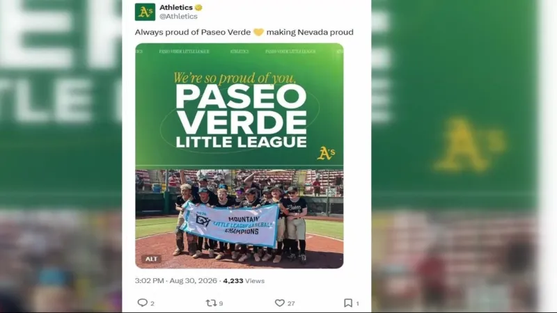 From the Athletics to the Governor Lombardo shows up to support Paseo Verde's LLWS run