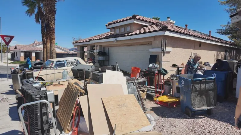 Cluttered West Las Vegas property at center of years-long neighborhood dispute