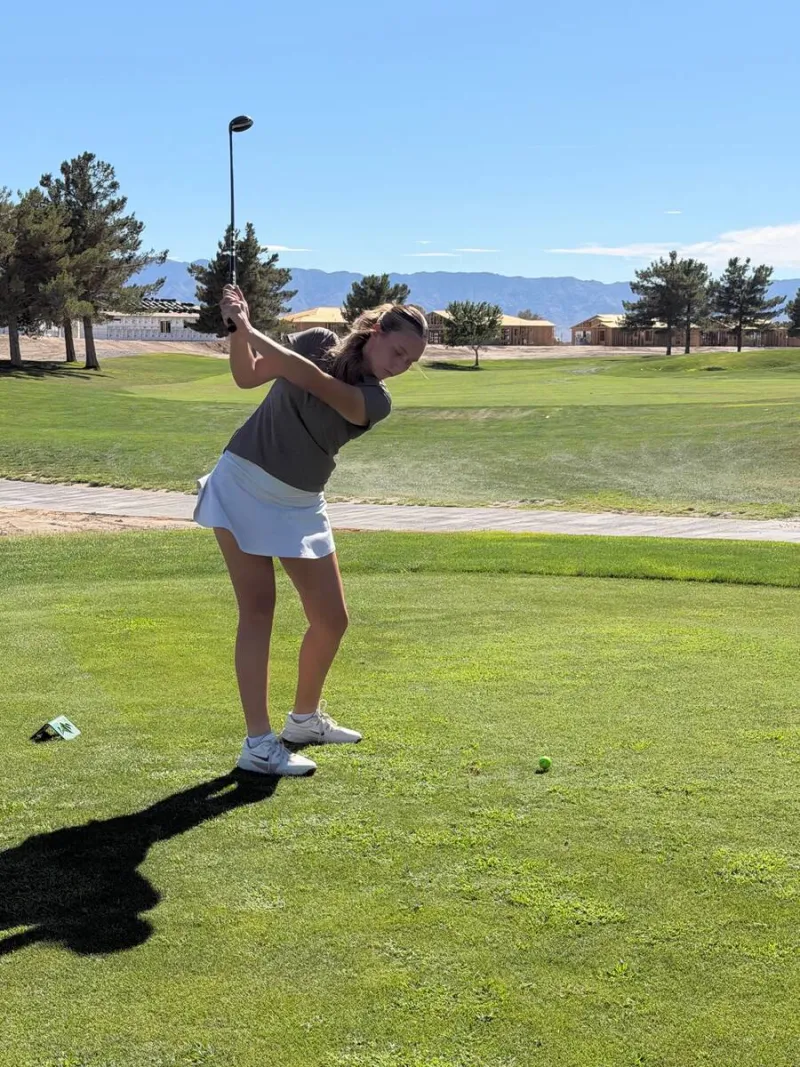 Raegan Saldana finishes fifth for PVHS girls golf at Mountain Falls