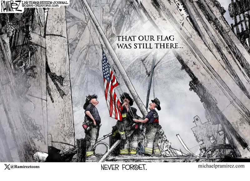 CARTOON: Our flag was still there