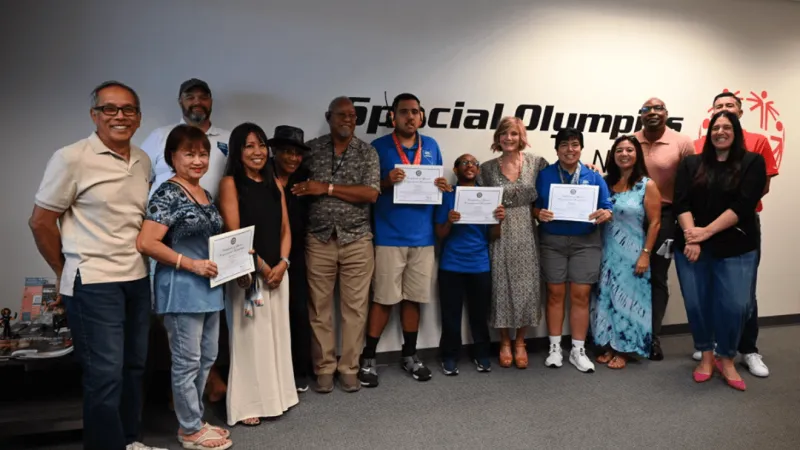 Rep. Susie Lee honors Special Olympics Nevada medalists with congressional certificates