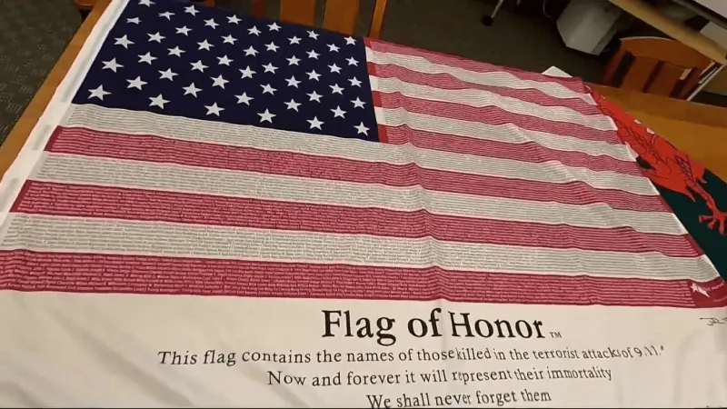 UNLV preserves 9/11 memorial items left outside New York-New York on Las Vegas Strip