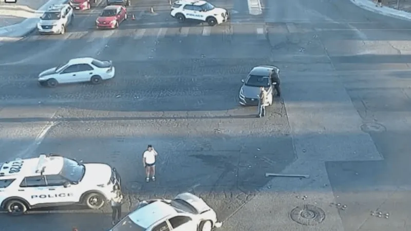 North Las Vegas crash at Civic Center Drive and Cheyenne Avenue injures 1