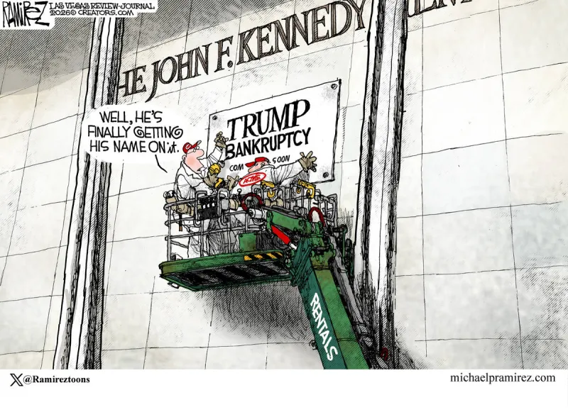 CARTOON: One place Trump doesn't want to see his name