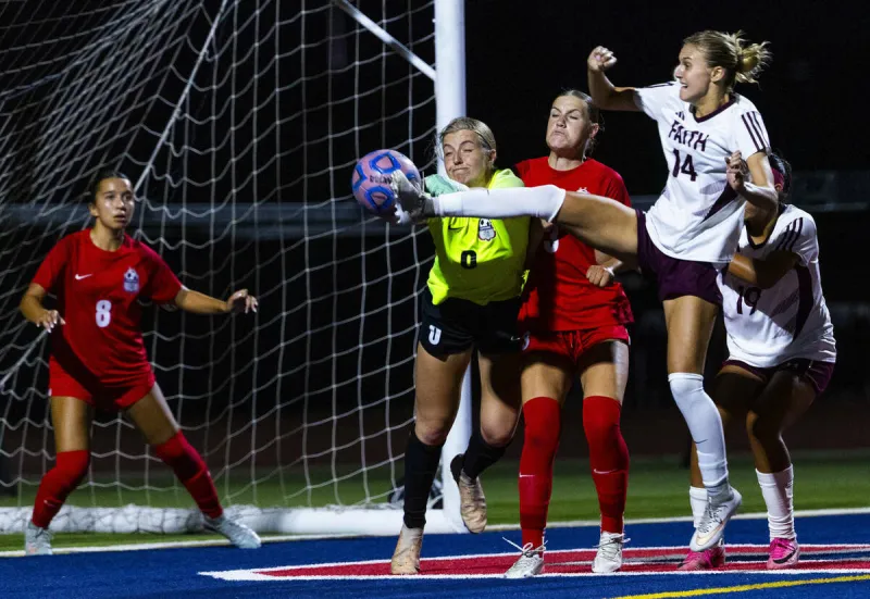 No. 1 Faith Lutheran edges No. 4 Coronado in 5A girls soccer - PHOTOS