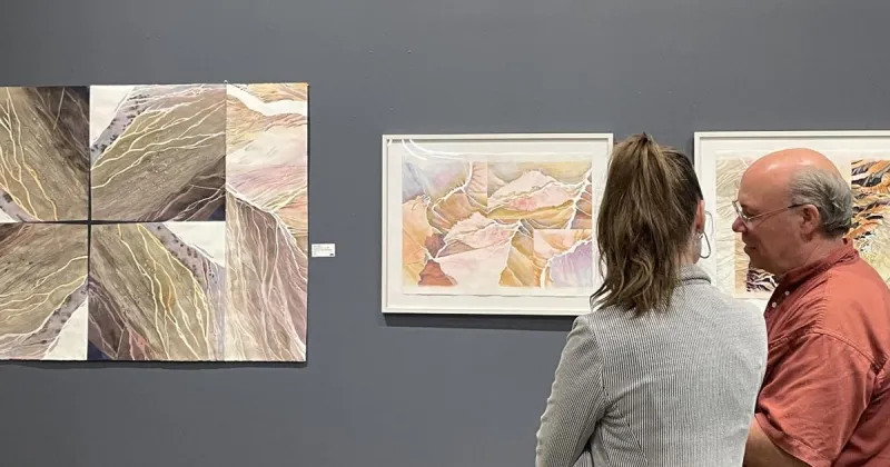 Artist Emily Silver shows latest watercolor pieces, inspired by Big Smoky Valley