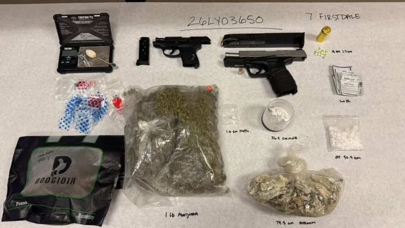 Two arrested after search turns up guns, drug paraphernalia at Fernley home