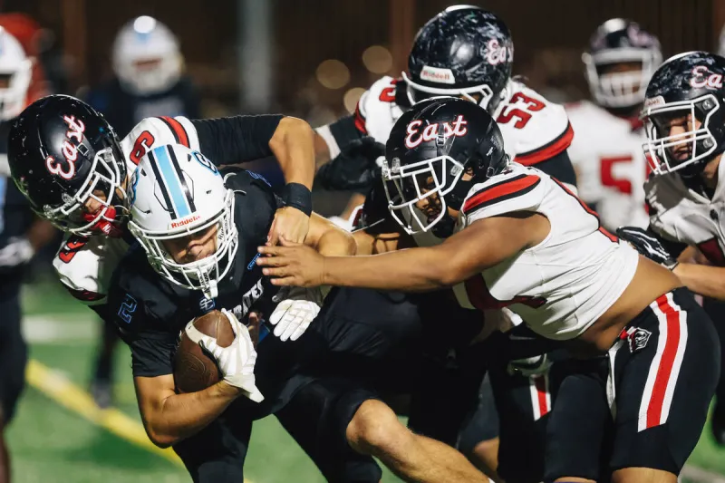 No. 5 Mater East football outlasts No. 3 Sloan Canyon with final play stop