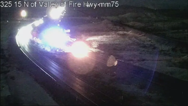 Deadly crash closes southbound I-15 near Moapa
