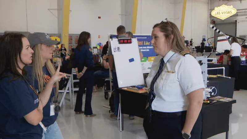 Women in Aviation Las Vegas hosts Girls in Aviation Day at Harry Reid airport hangar