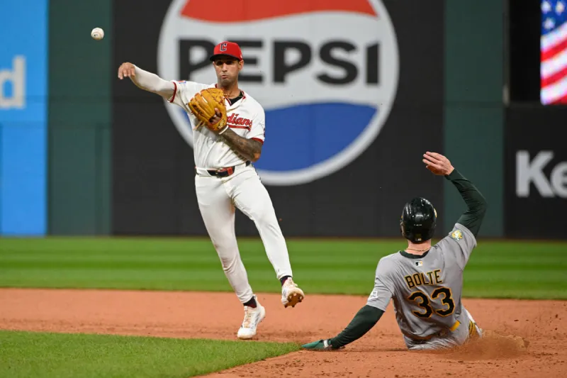 Martnez homers from both sides of plate in Guardians' win over Athletics