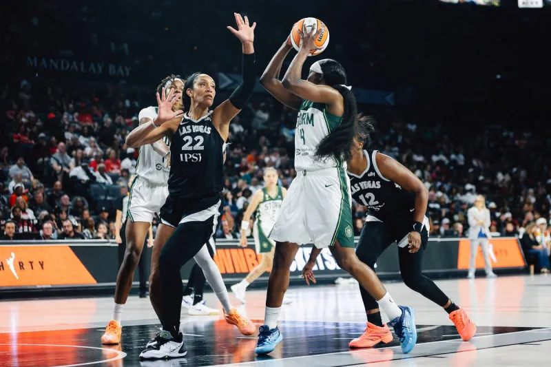 A'ja Wilson makes WNBA history as Aces sweep Storm
