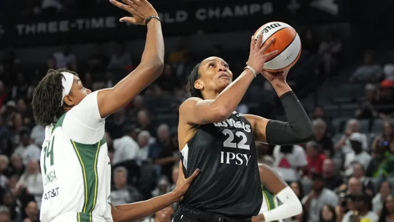 Wilson scores 30 points as the Aces beat the Storm 98-77