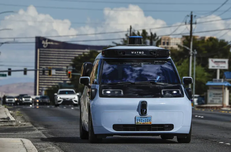Take a ride in Waymo's Ojai on the Las Vegas Strip