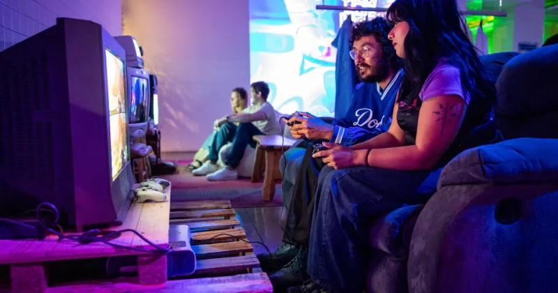 A rainbow of iMac G3s? This 'old tech' party in L.A. is a balm for our isolated times