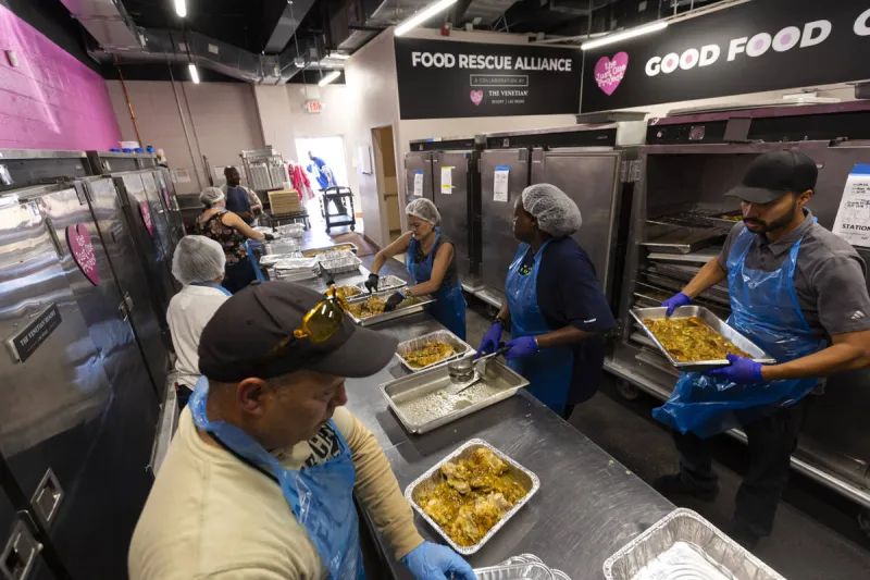 From convention leftovers to community meals: Venetian hits $1M toward food-rescue effort