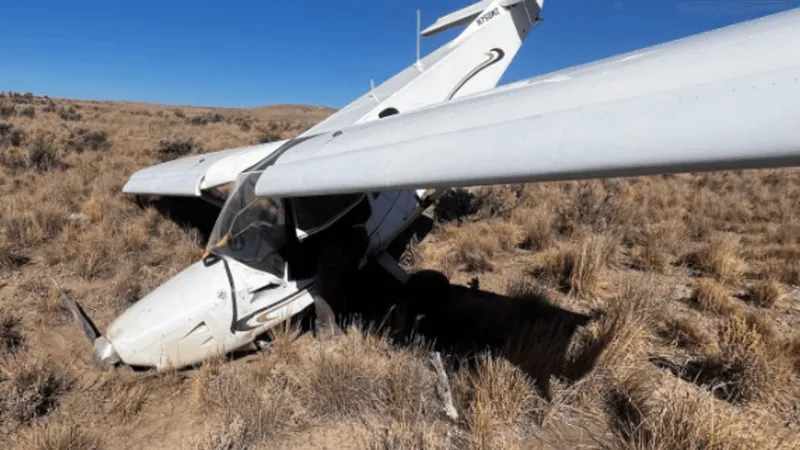 Emergency landing near Spring Creek: Plane rolls 50 feet before ditch stop