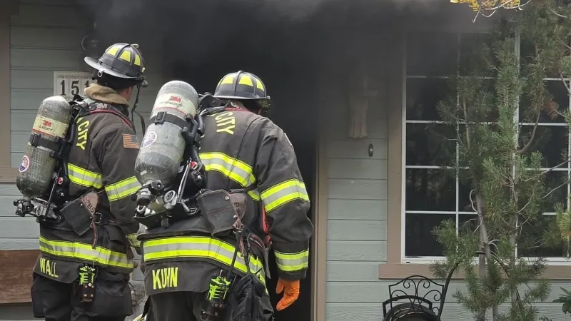 One dead in Carson City house fire, crews also responding to brush fire