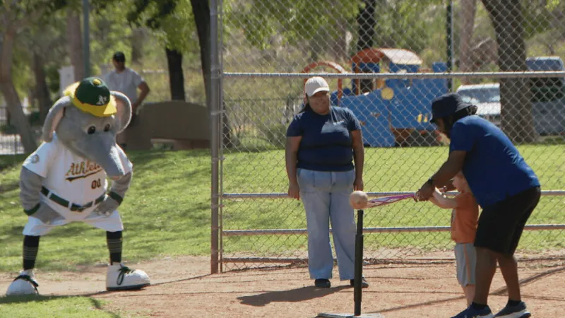 Nevada Blind Children's Foundation hosts annual beep baseball game with A's support