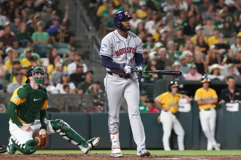 Astros hit 5 homers in rout of Athletics to close in on AL West title