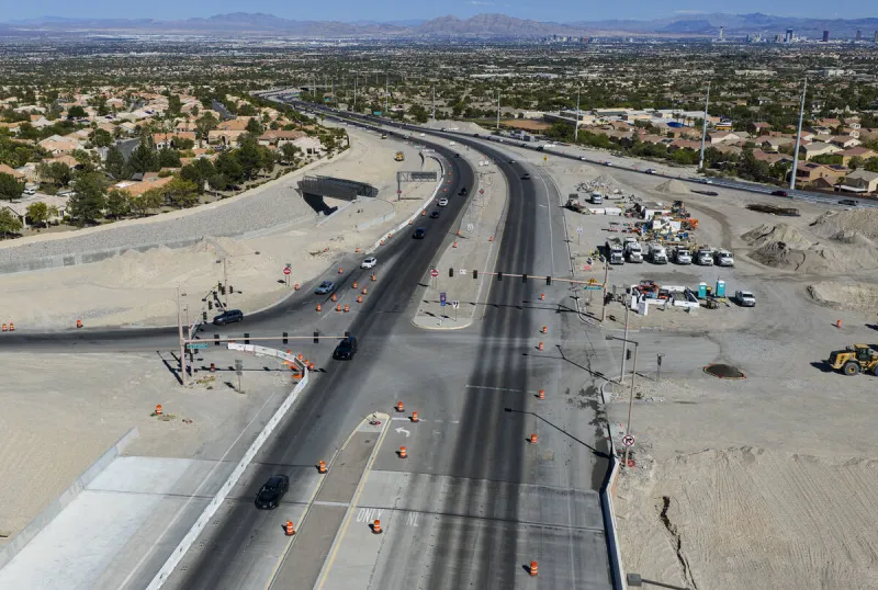 $130M 215/Summerlin interchange project surpasses halfway mark